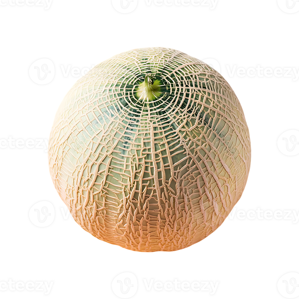Cantaloupe isolated on transparent background png