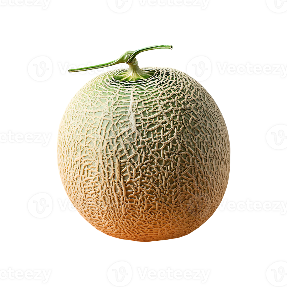 Cantaloupe isolated on transparent background png