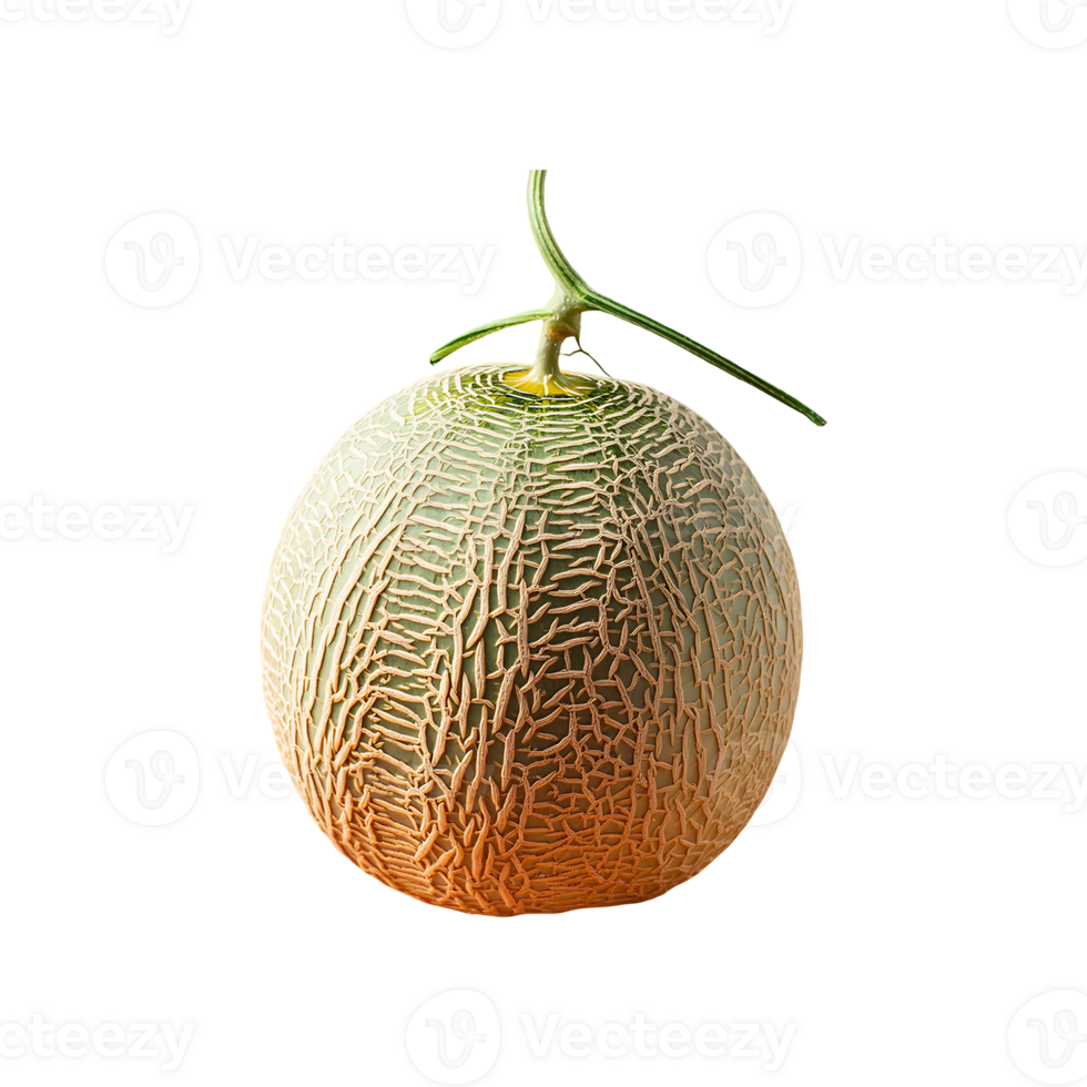 Cantaloupe isolated on transparent background png