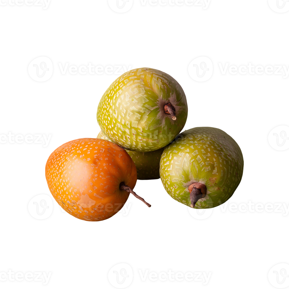 Ambarella fruit isolated on transparent background png