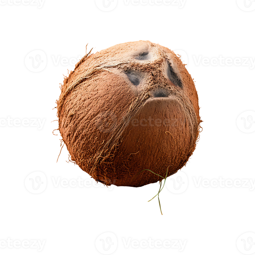 Coconut isolated on transparent background png