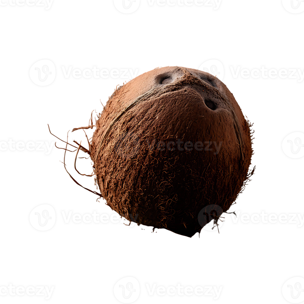 Coconut isolated on transparent background png