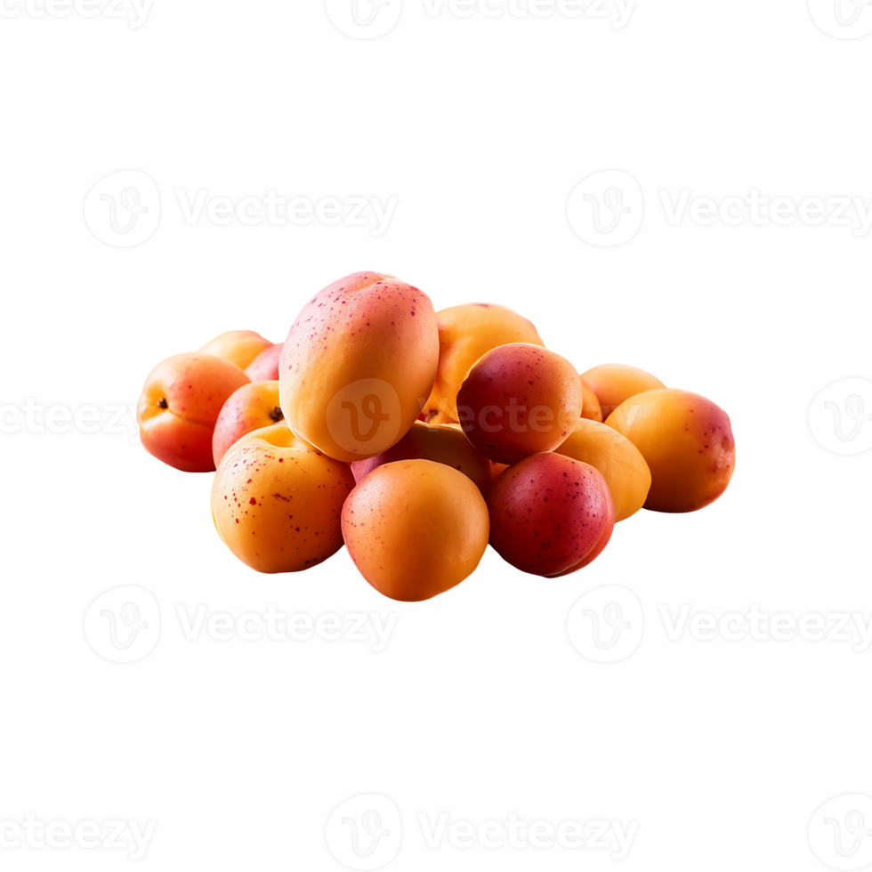 Apricot isolated on transparent background png