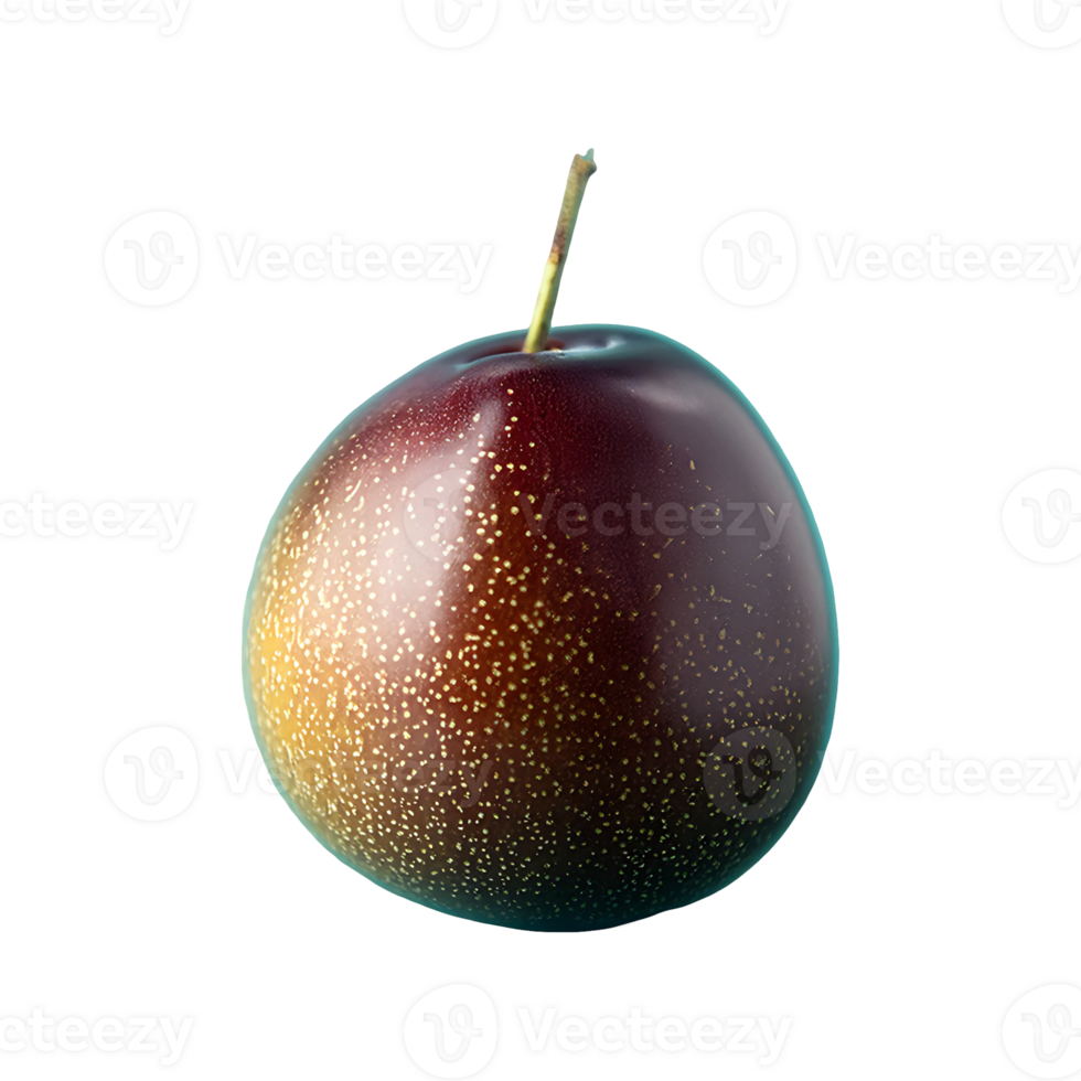 Greengage fruit isolated on transparent background png