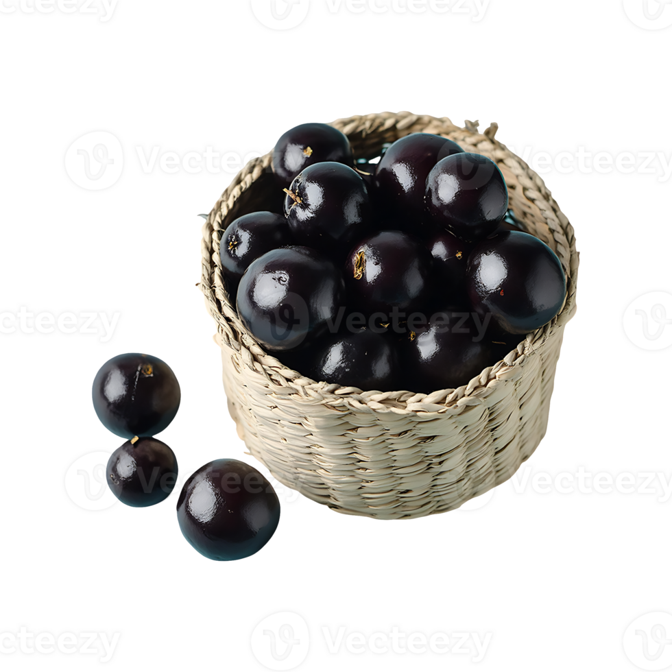 Jabuticaba fruit isolated on transparent background png