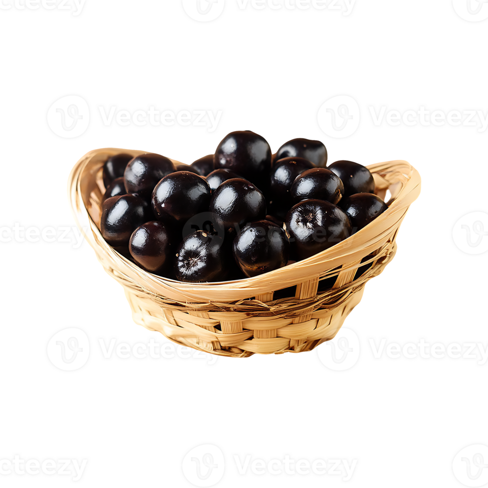 Jabuticaba fruit isolated on transparent background png