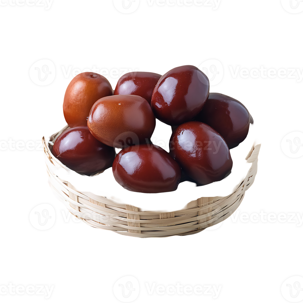 Jujube isolated on transparent background png