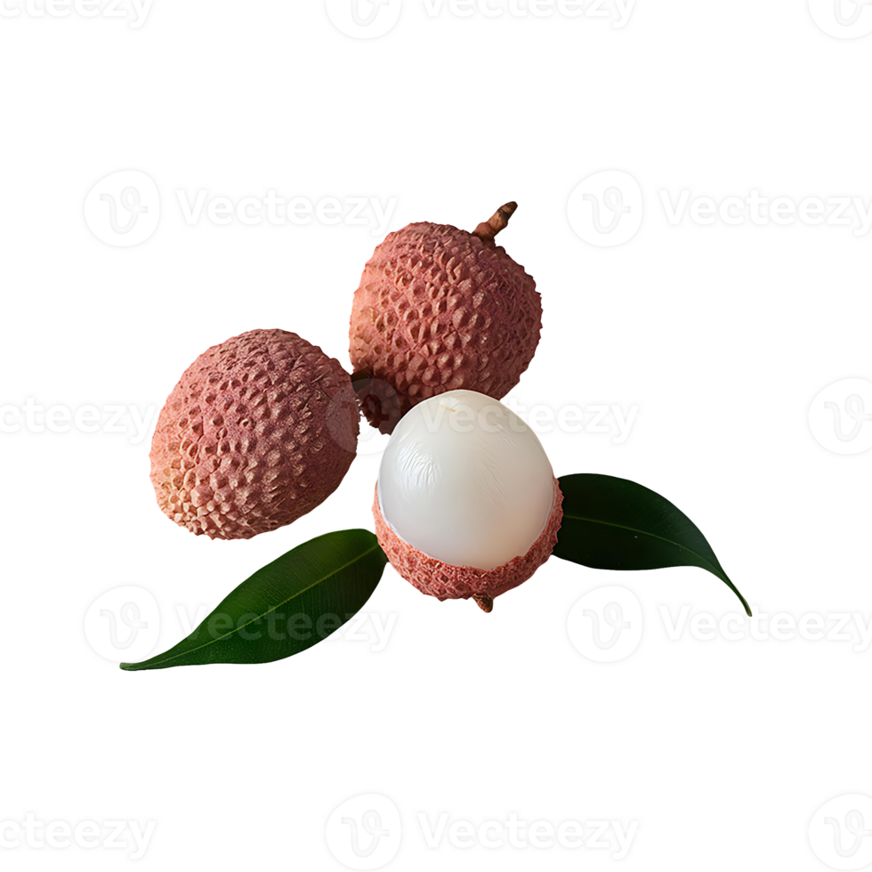Lychee isolated on transparent background png