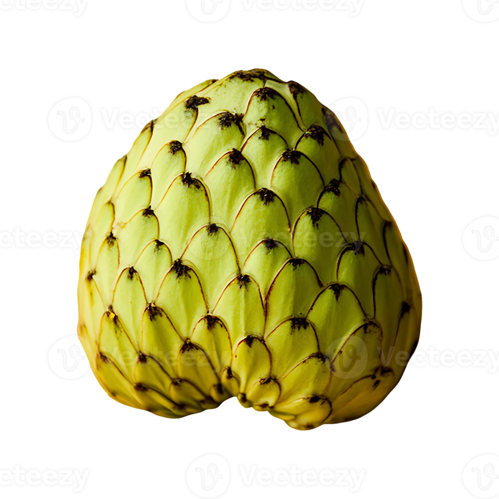 Atemoya fruit isolated on transparent background png