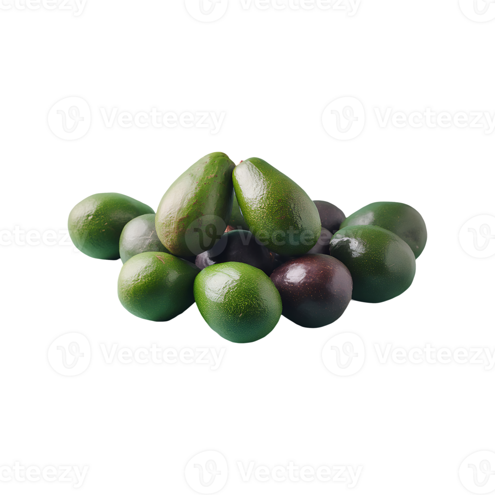 Avocado isolated on transparent background png