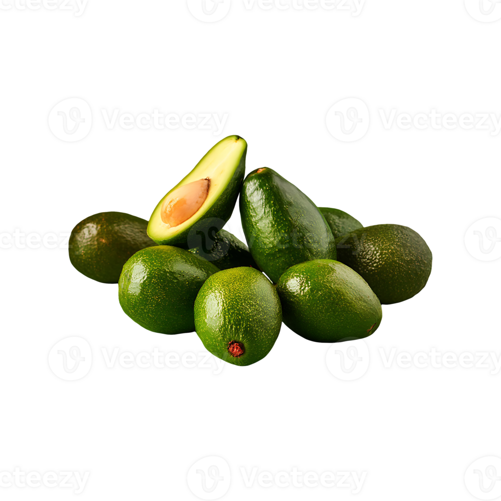 Avocado isolated on transparent background png