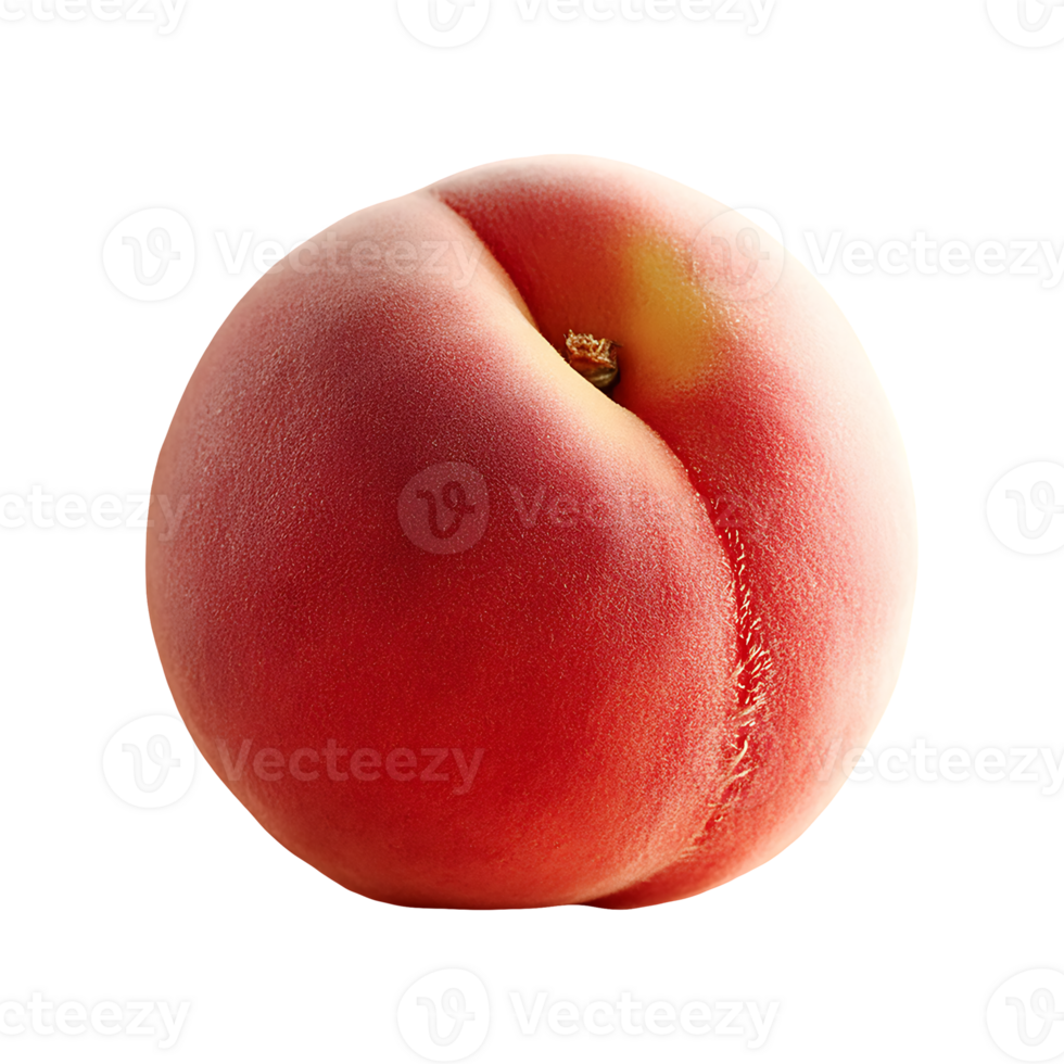 Peach isolated on transparent background png