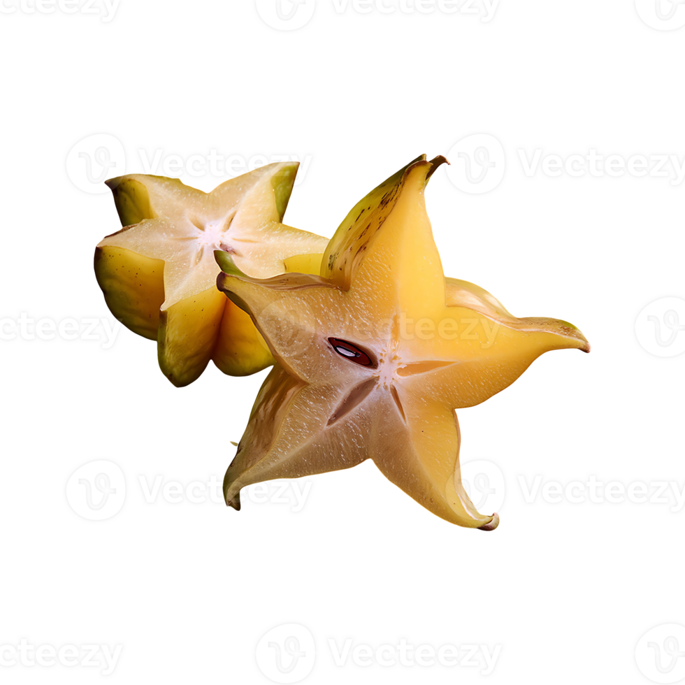 Starfruit isolated on transparent background png