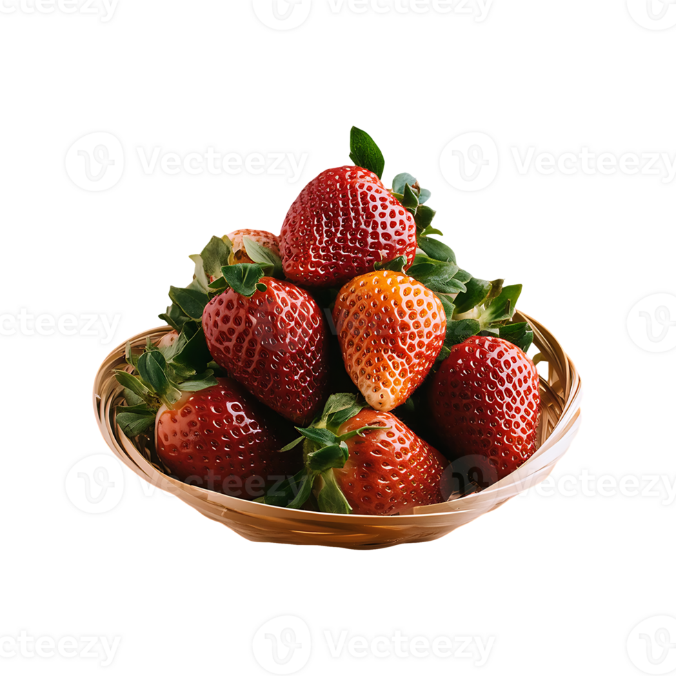 Strawberry isolated on transparent background png