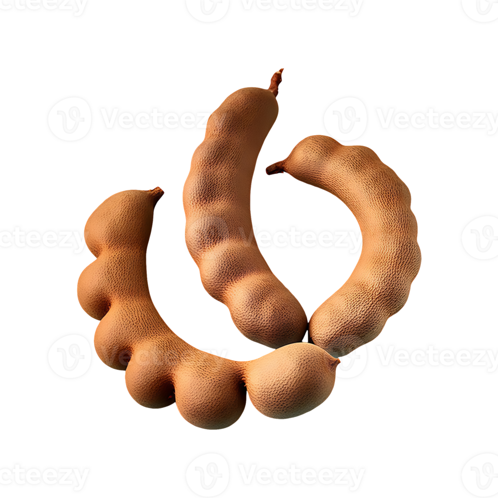 Tamarind isolated on transparent background png