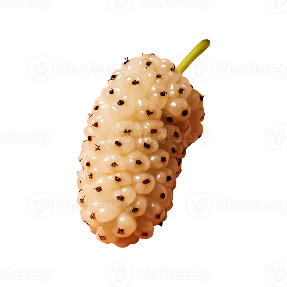 White Mulberry isolated on transparent background png
