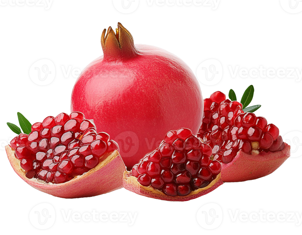 pomegranate isolated on transparent background. png