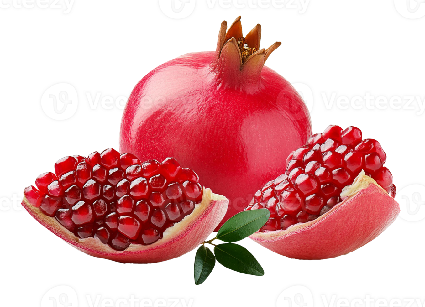 pomegranate isolated on transparent background. png