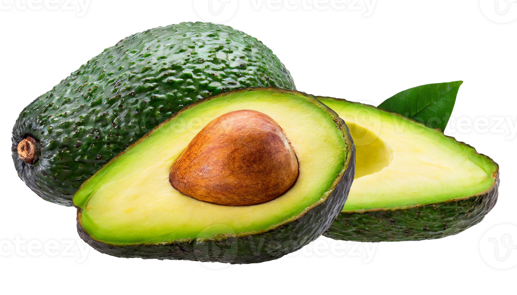 avocado isolated on transparent background. png