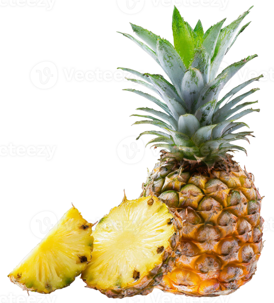 pineapple, ananas isolated on transparent background. png