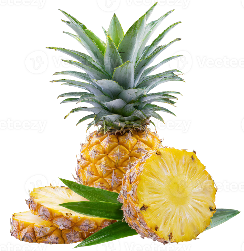 pineapple, ananas isolated on transparent background. png
