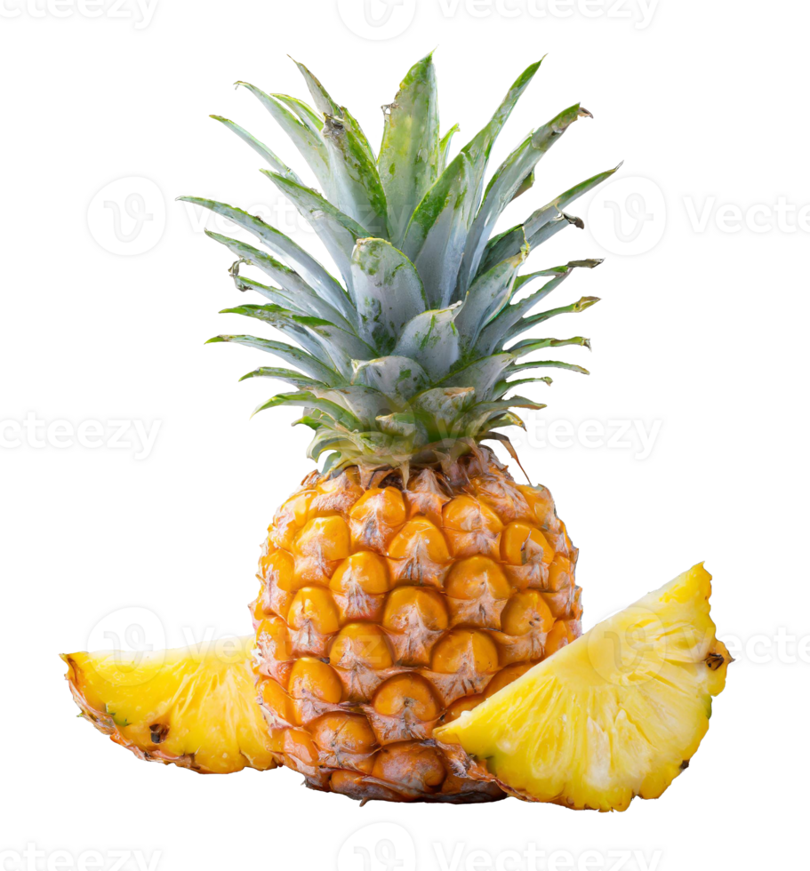 pineapple, ananas isolated on transparent background. png