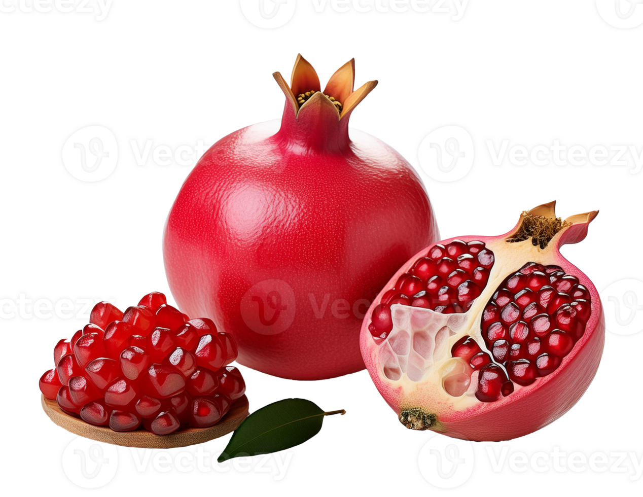 pomegranate isolated on transparent background. png