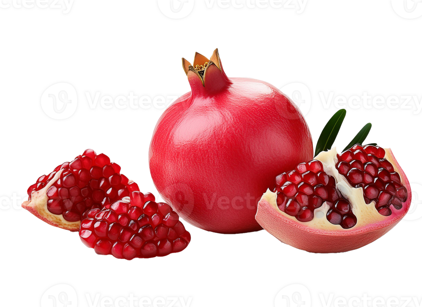 pomegranate isolated on transparent background. png