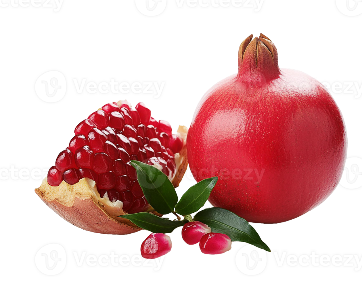 pomegranate isolated on transparent background. png