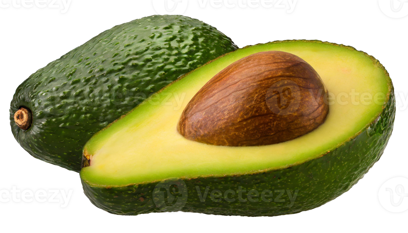 avocado isolated on transparent background. png