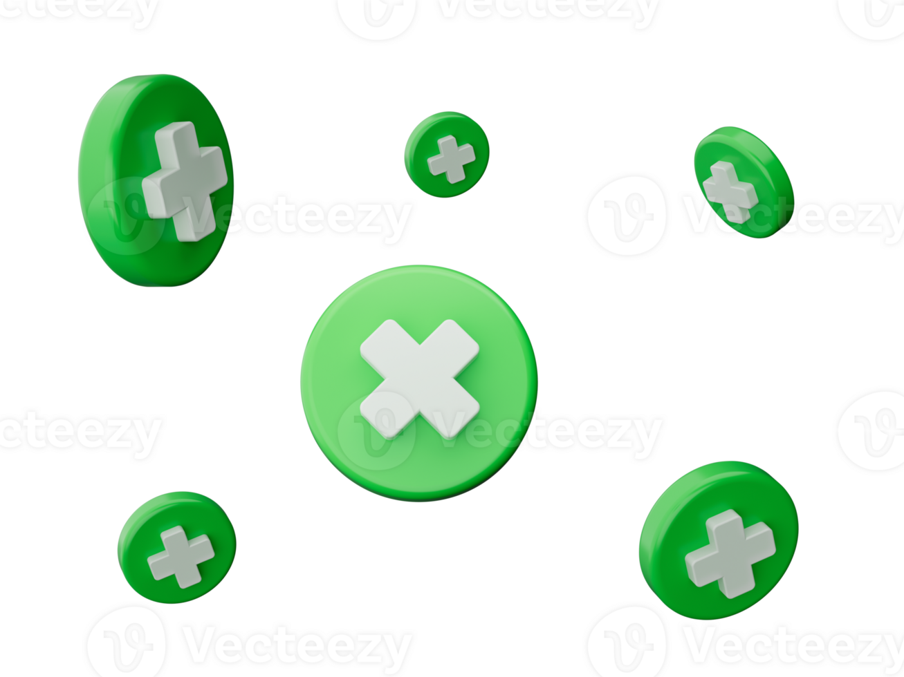 Multiply symbol 3d icon fly 3d illustration png