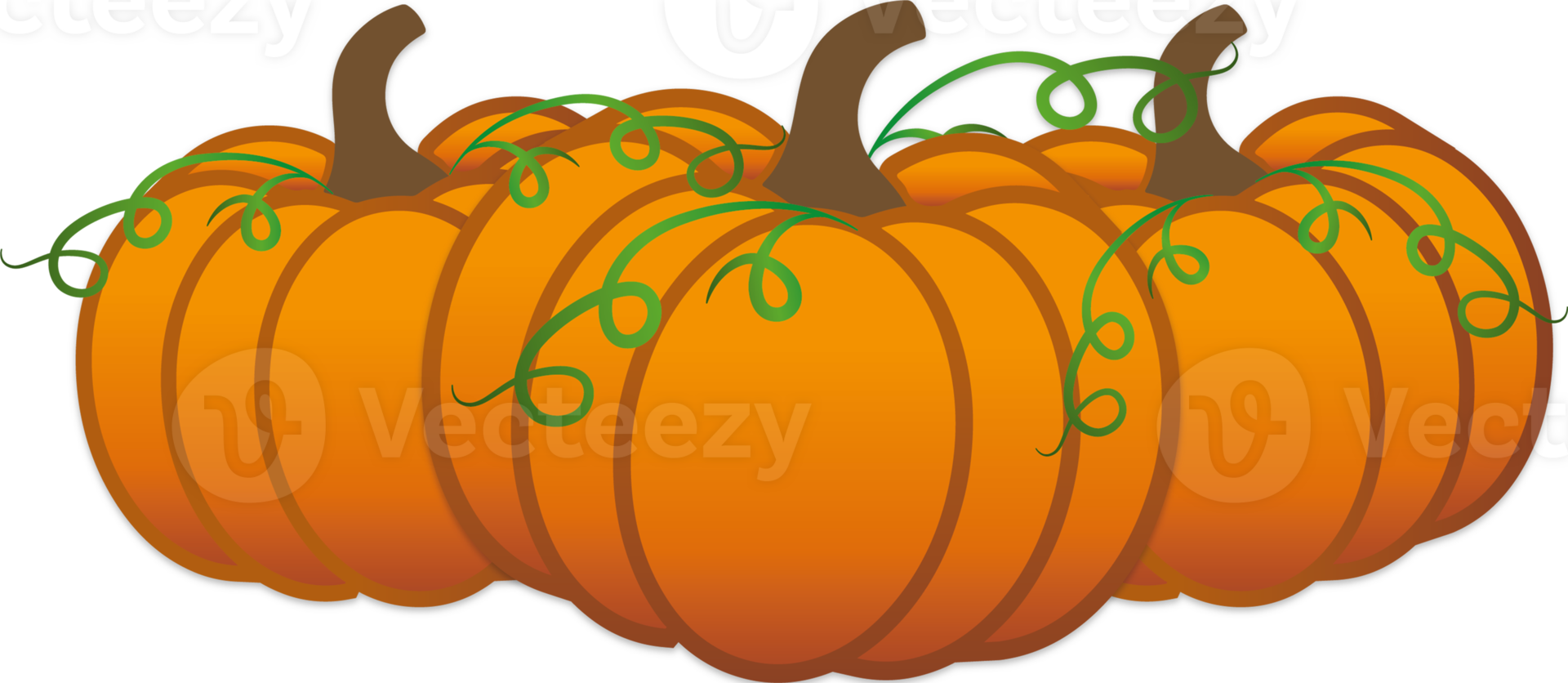 Orange cartoon pumpkin png