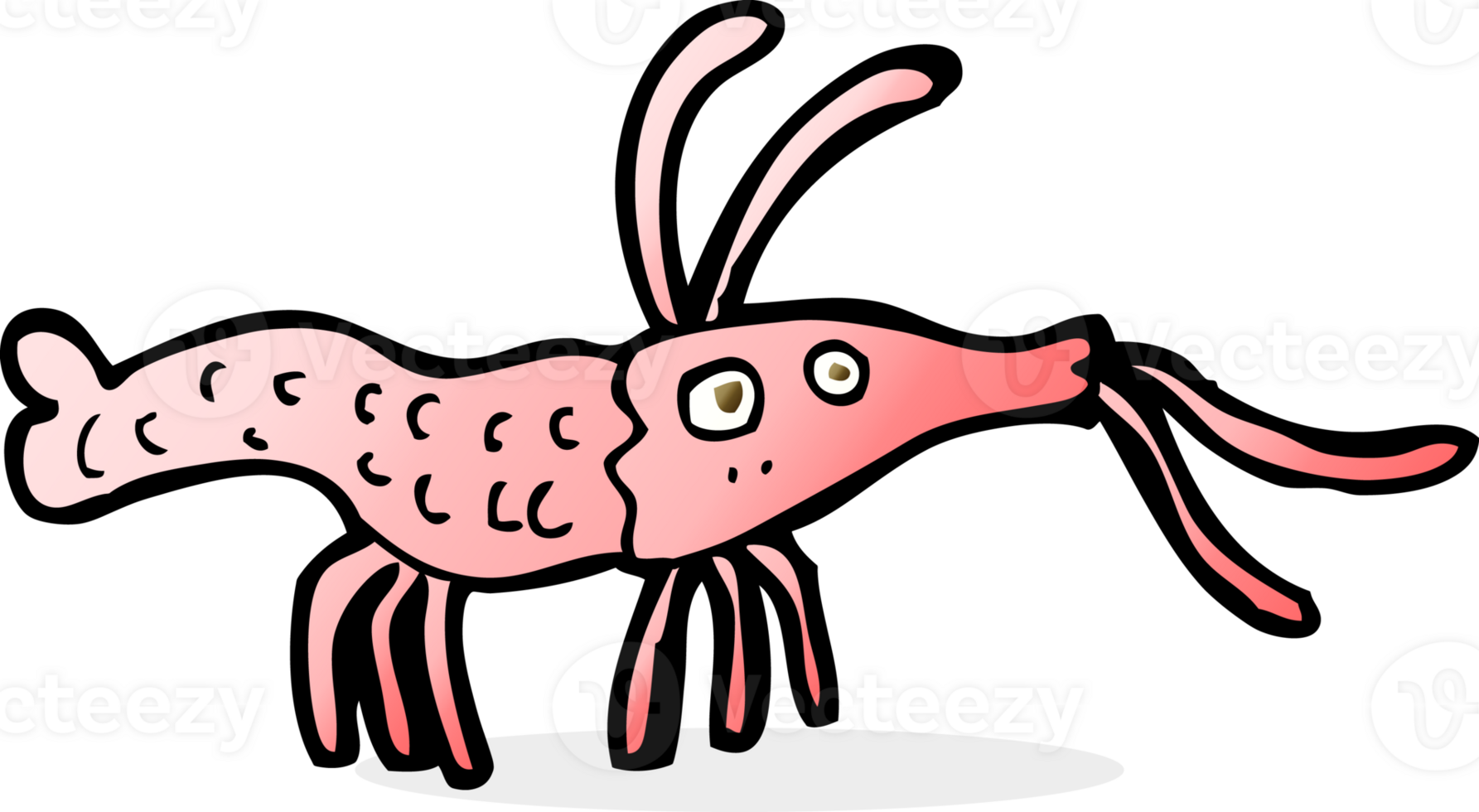 cartoon shrimp drawing png