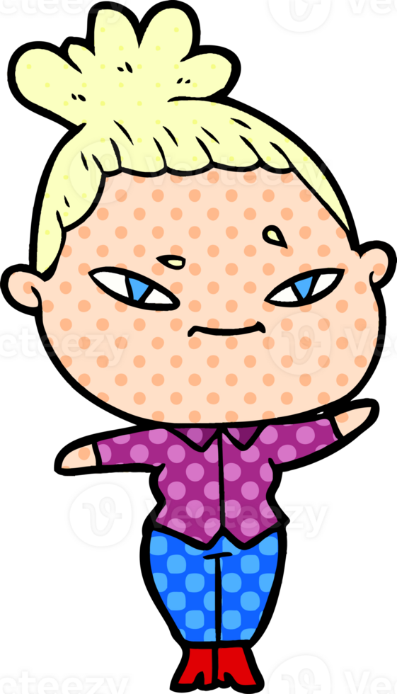 cartoon woman drawing png