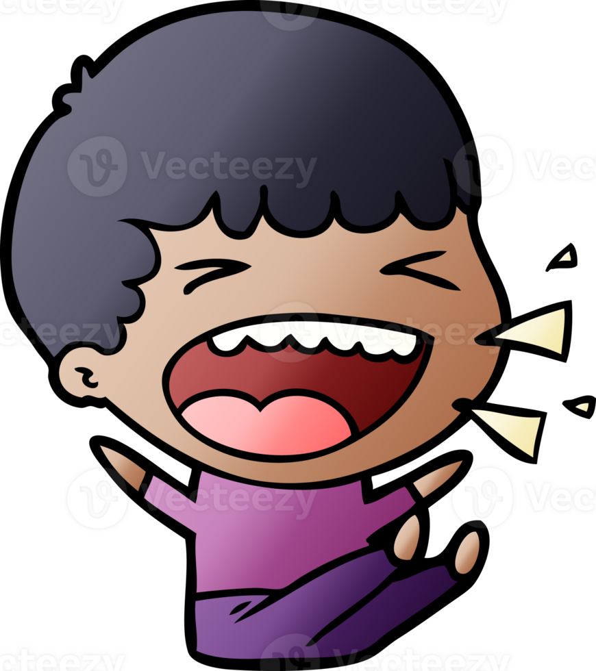 cartoon laughing man drawing png