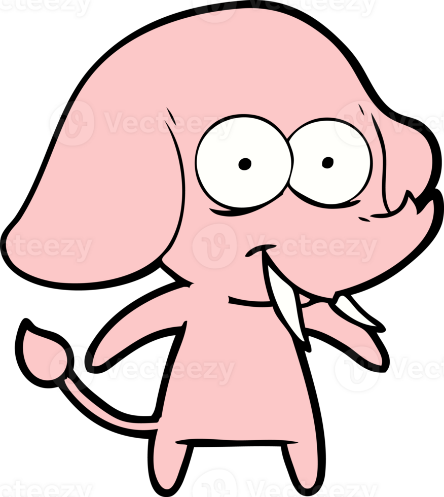 happy cartoon elephant drawing png