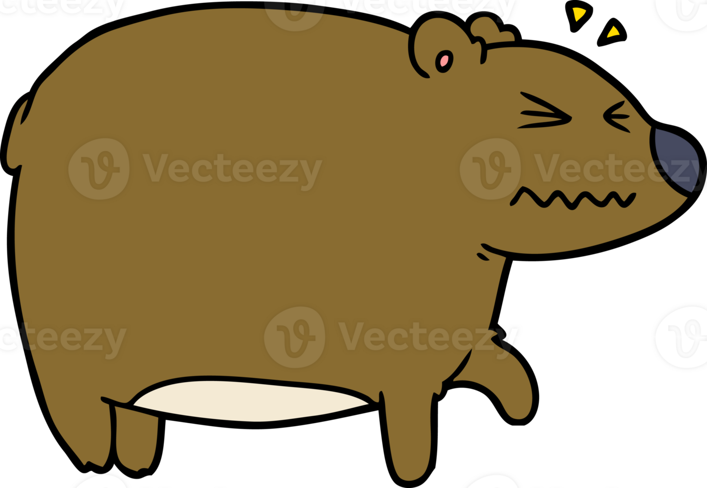 Cartoon Bear With A Sore Head Drawing 46826687 PNG cartoon-bear-with-a-sore-head-drawing-46826687-png