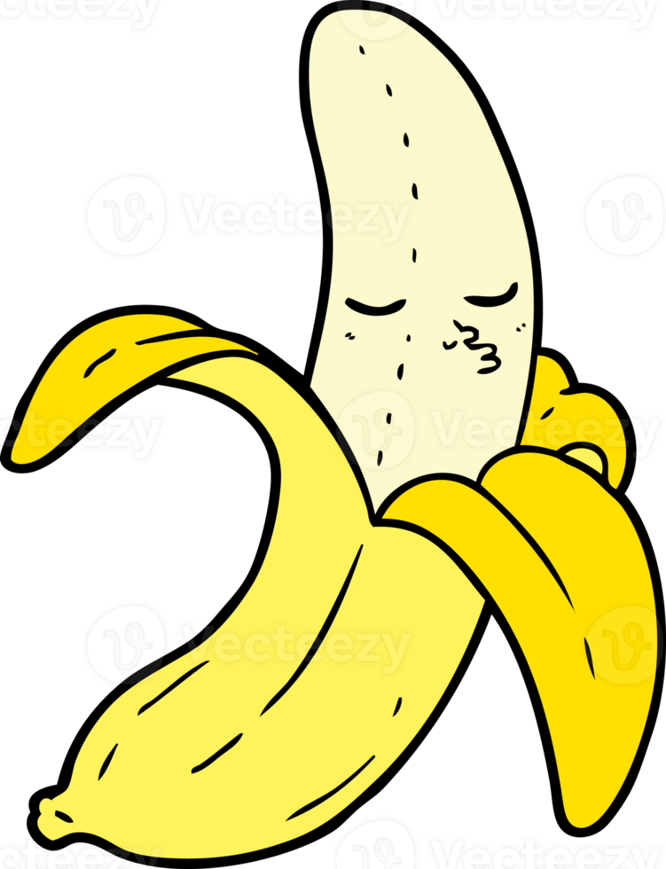 cartoon banana drawing png