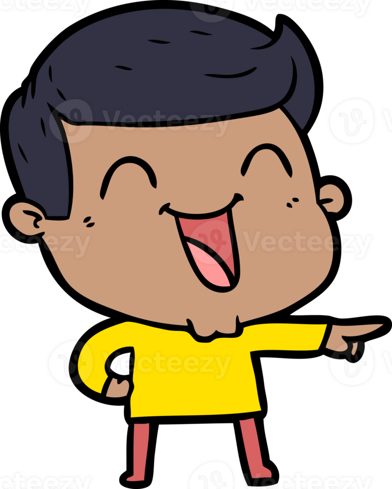 cartoon man laughing drawing png