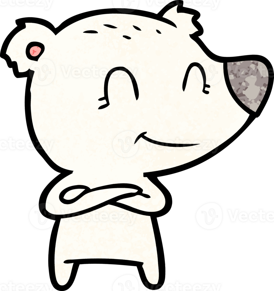 polar bear cartoon drawing png