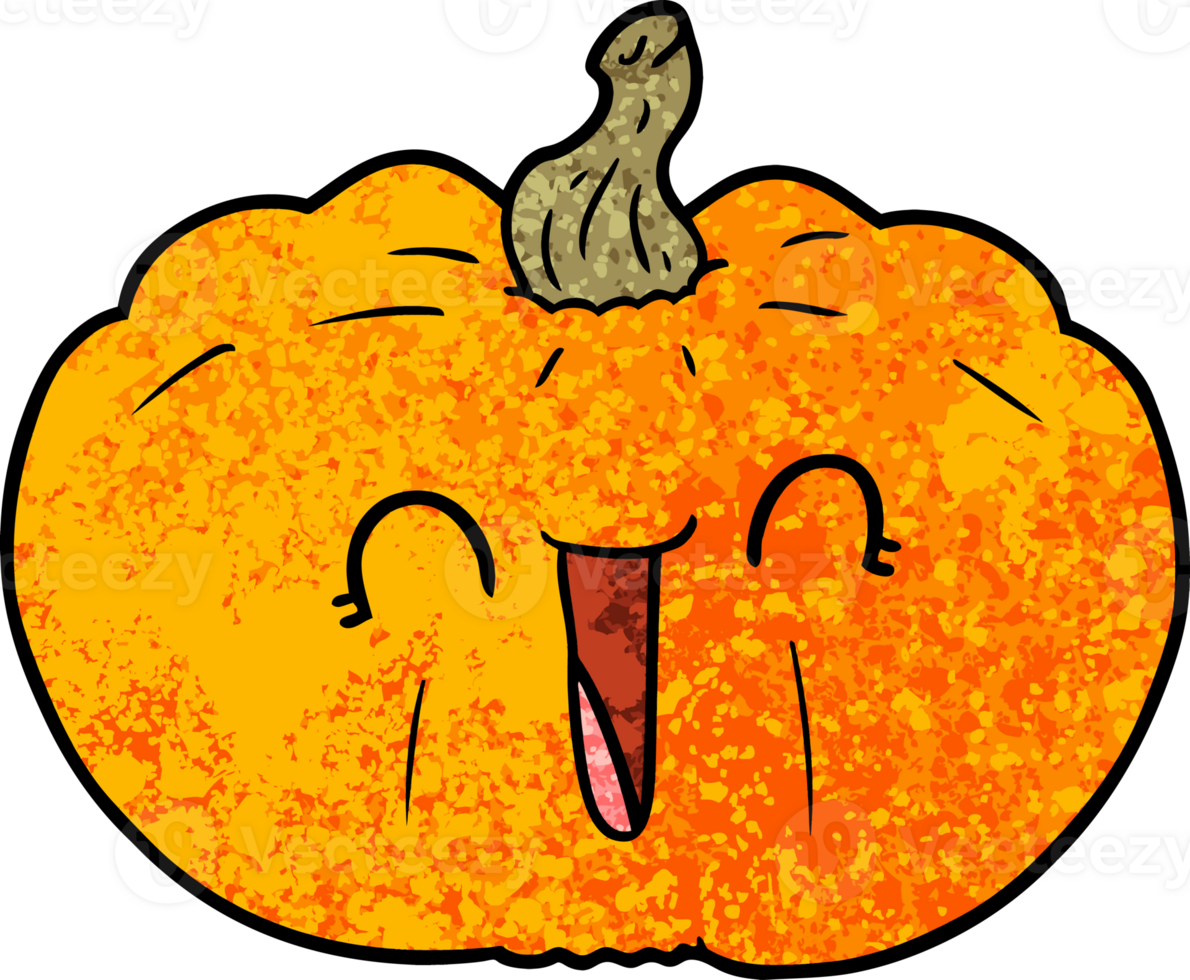 cartoon pumpkin drawing png