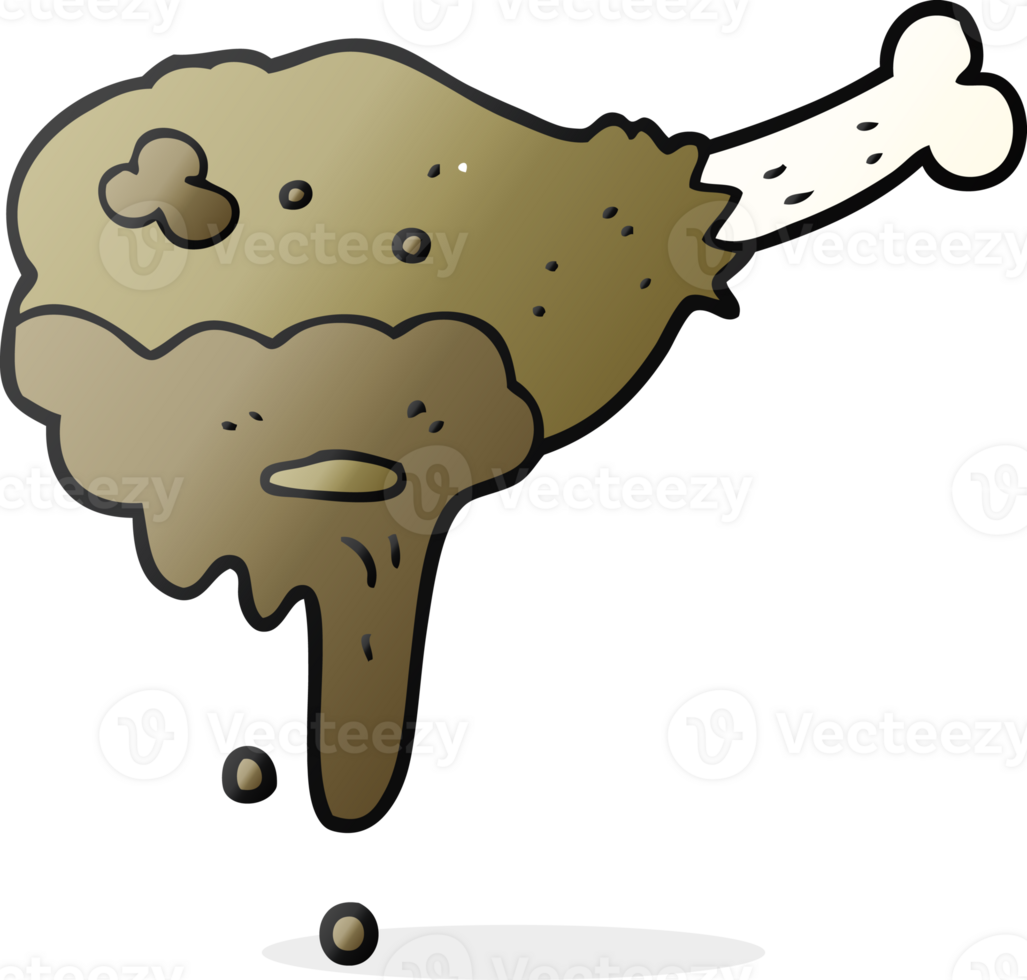 freehand drawn cartoon meat drawing png