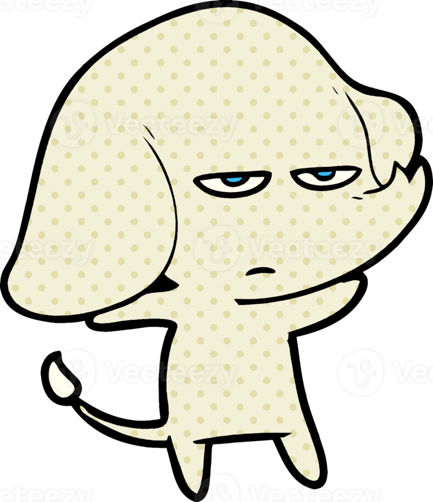 annoyed cartoon elephant drawing png