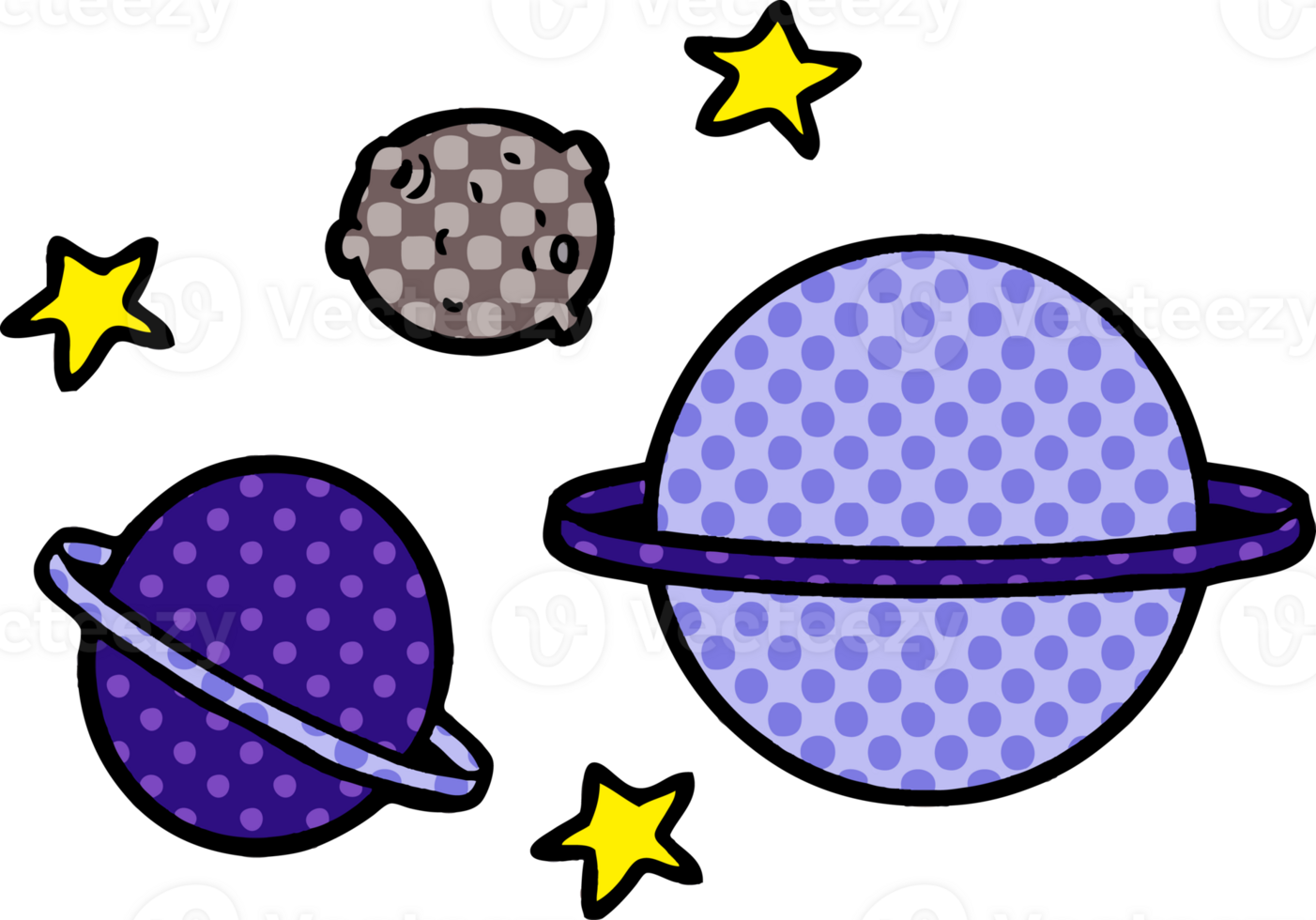 cartoon planets drawing png