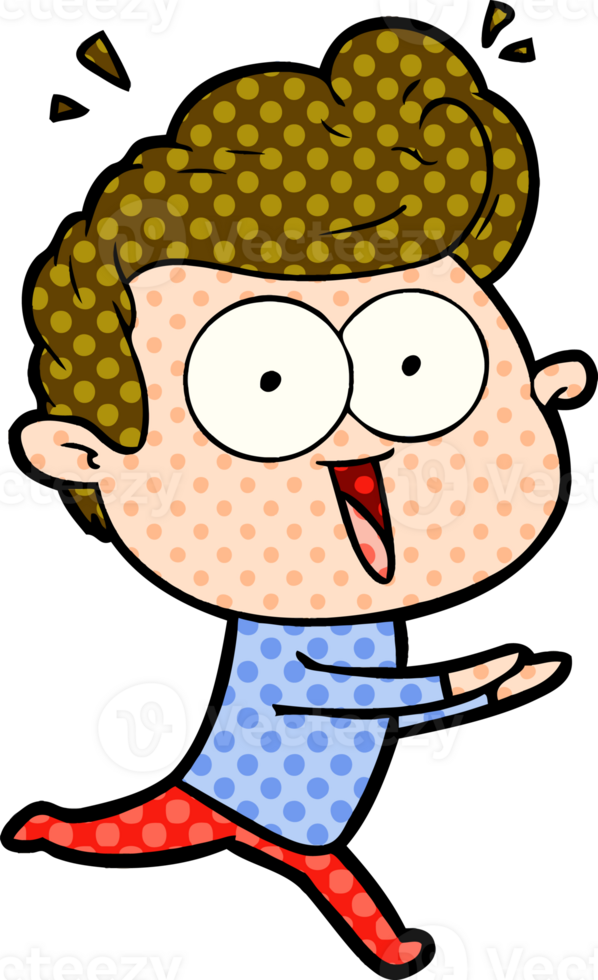 cartoon staring man drawing png