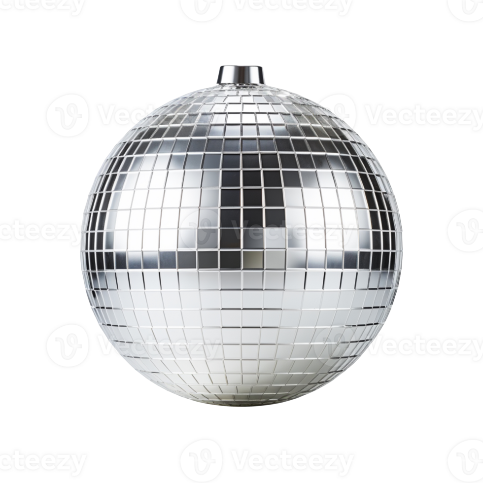 Disco ball isolated on transparent background png