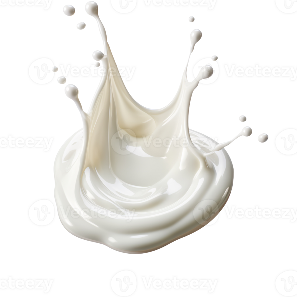 drop of white cosmetic creme isolated on transparent background png
