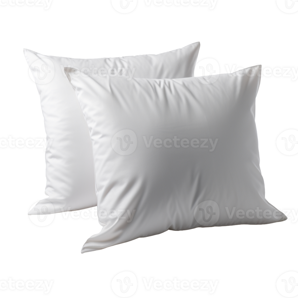 Elegance of White Pillows isolated on transparent background png