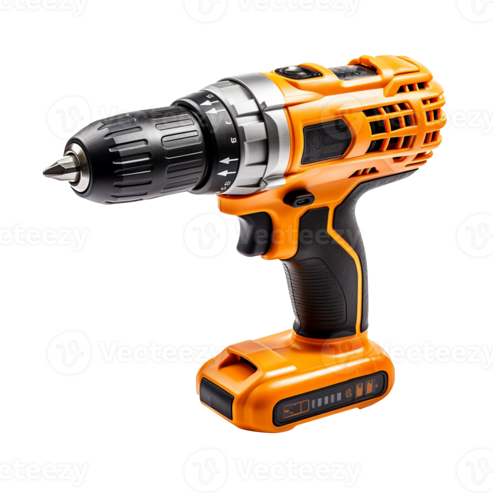 Electric drill isolated on transparent background png