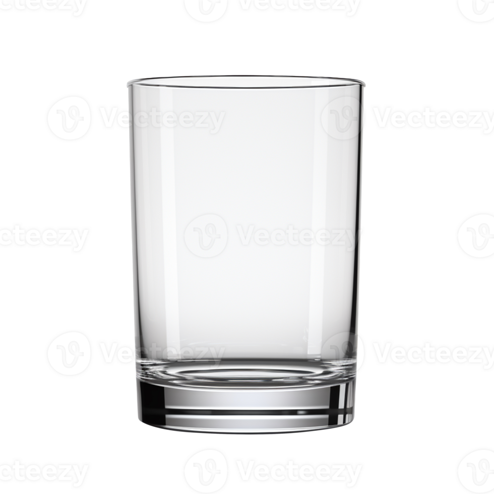 Empty drinking glass isolated on transparent background png